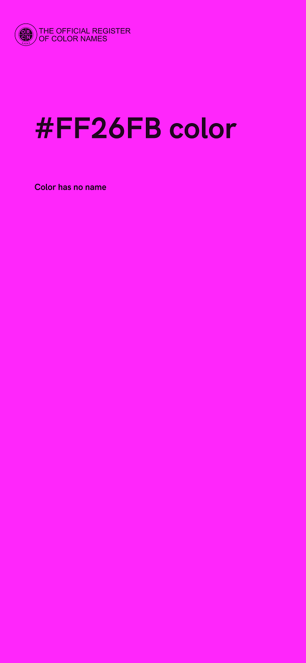 #FF26FB color image