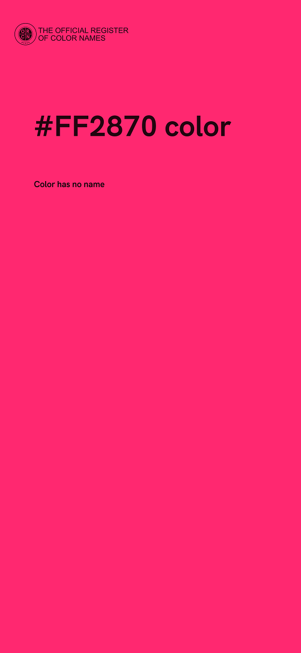 #FF2870 color image