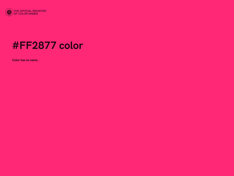 #FF2877 color image