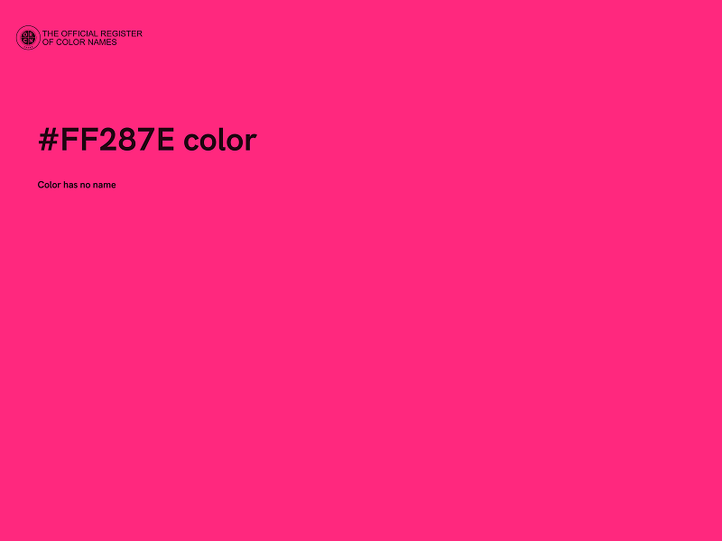 #FF287E color image
