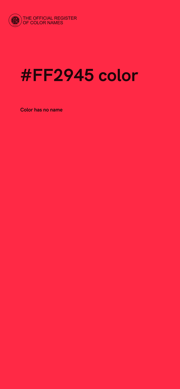 #FF2945 color image