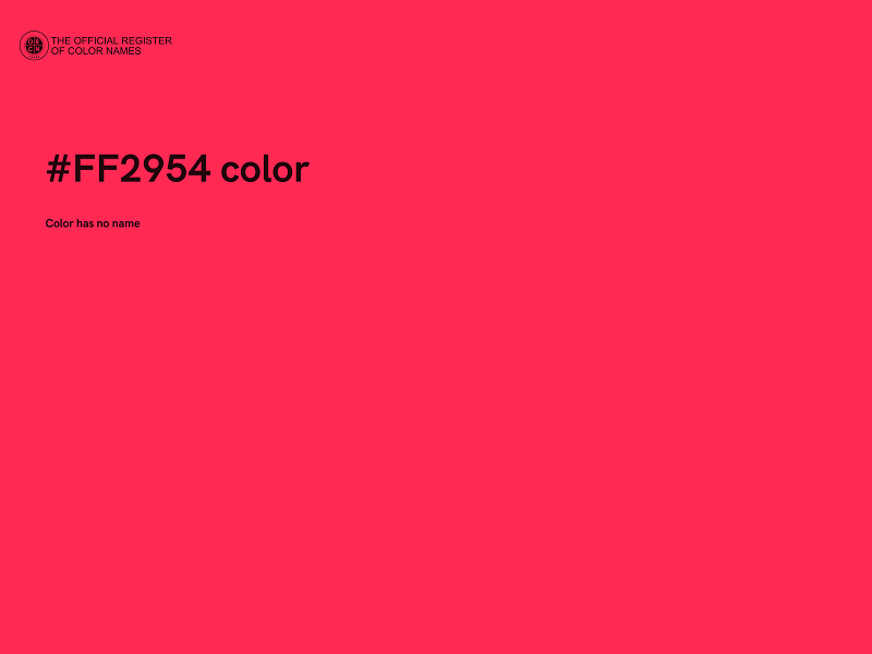 #FF2954 color image