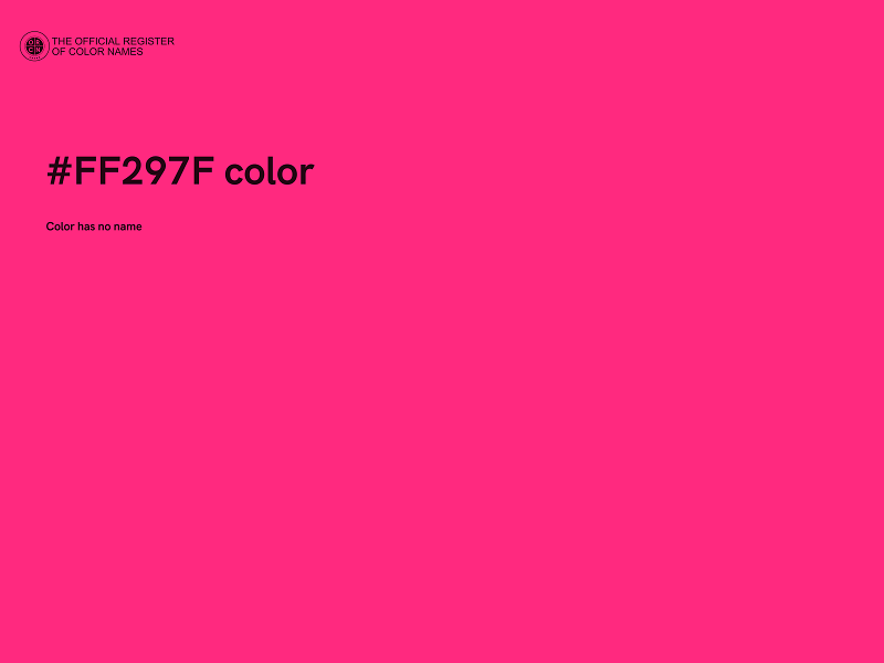 #FF297F color image