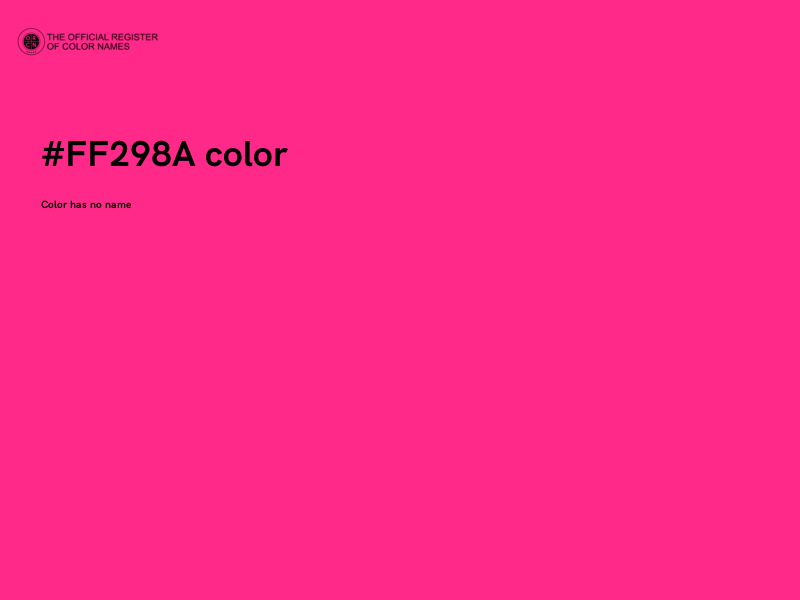 #FF298A color image