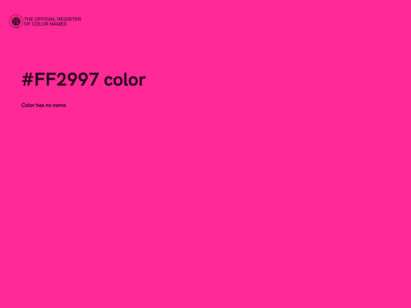 #FF2997 color image