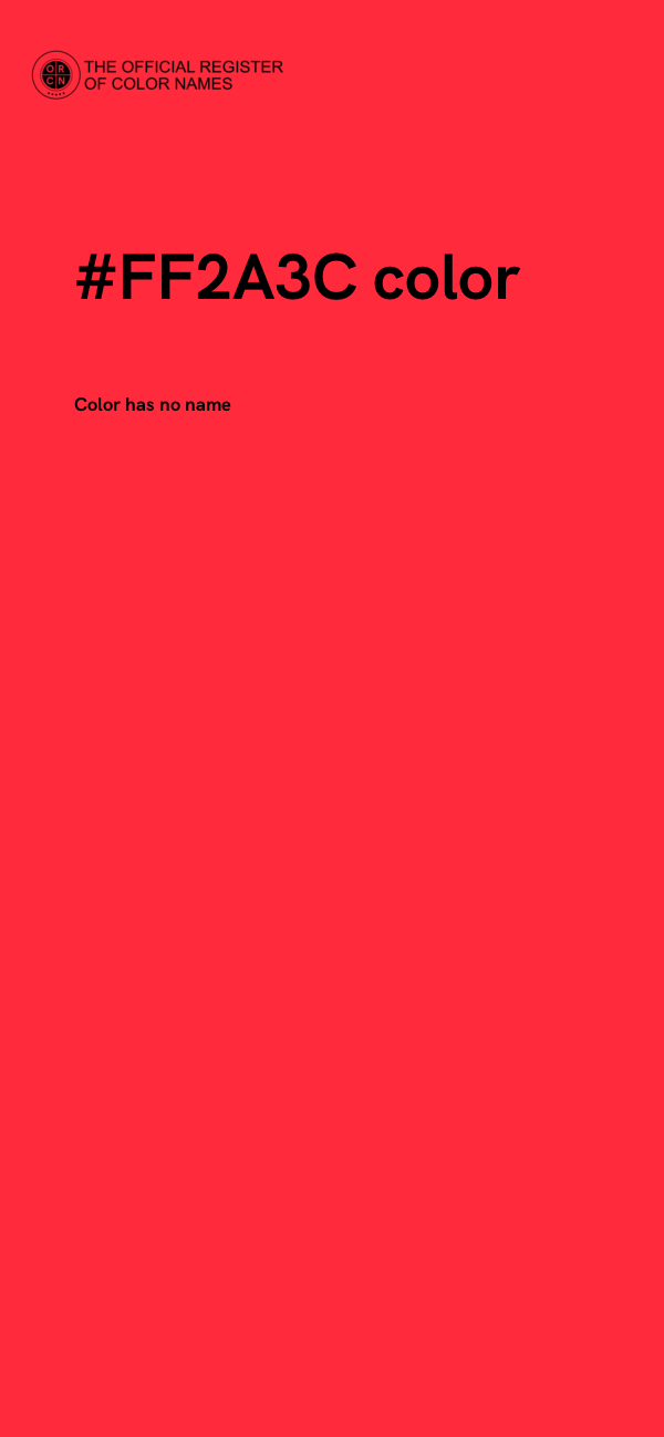#FF2A3C color image