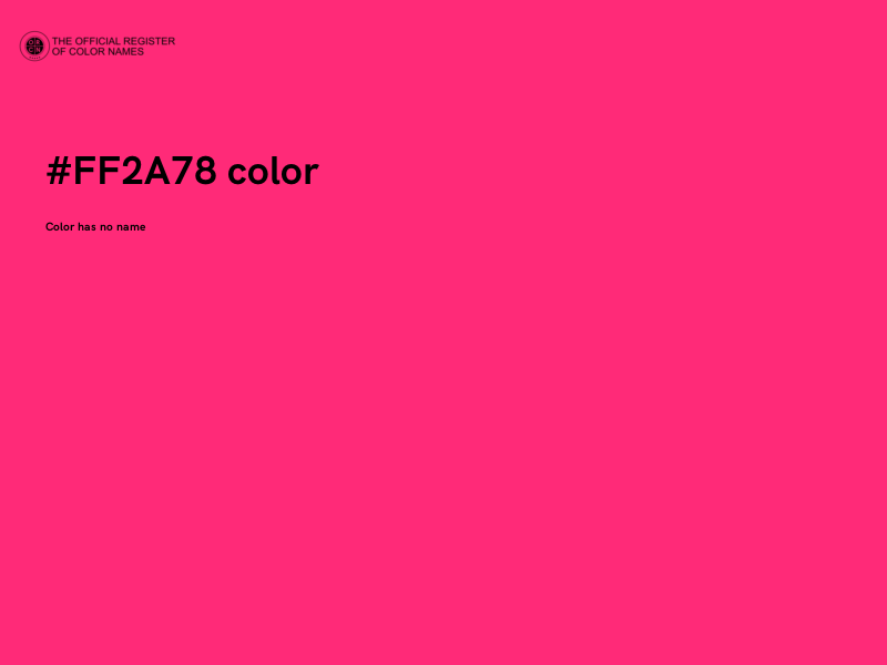 #FF2A78 color image
