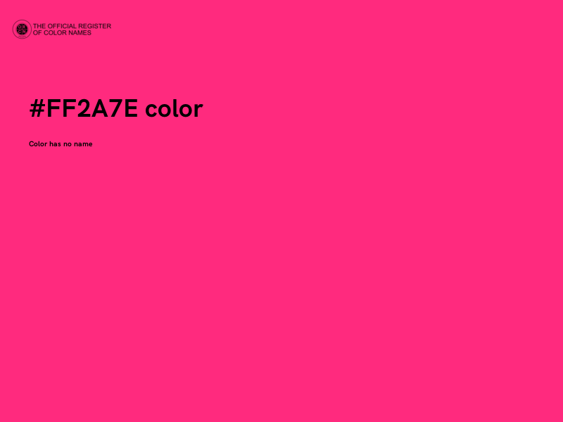 #FF2A7E color image