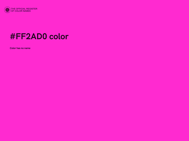 #FF2AD0 color image