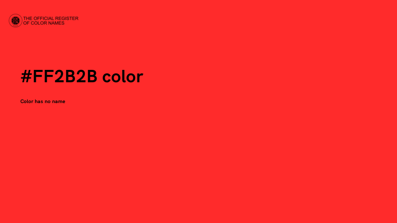 #FF2B2B color image