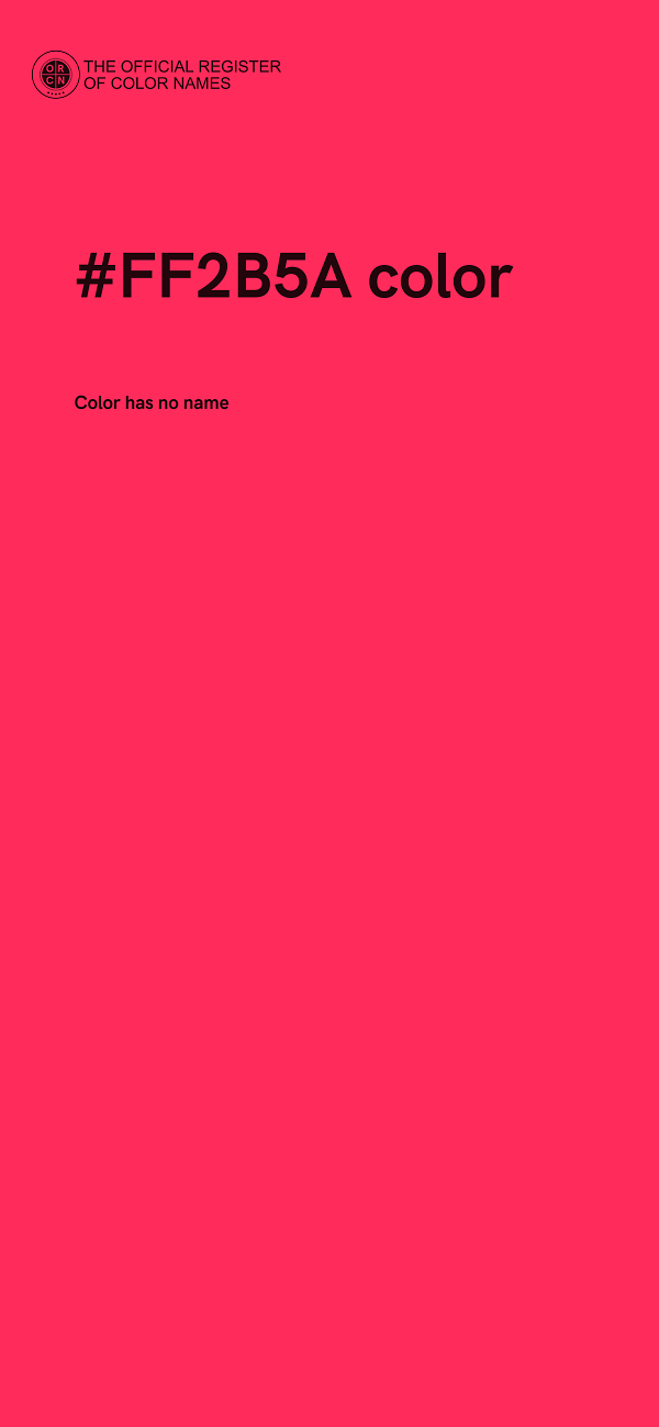 #FF2B5A color image