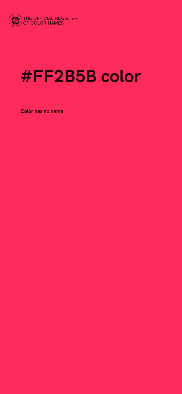 #FF2B5B color image