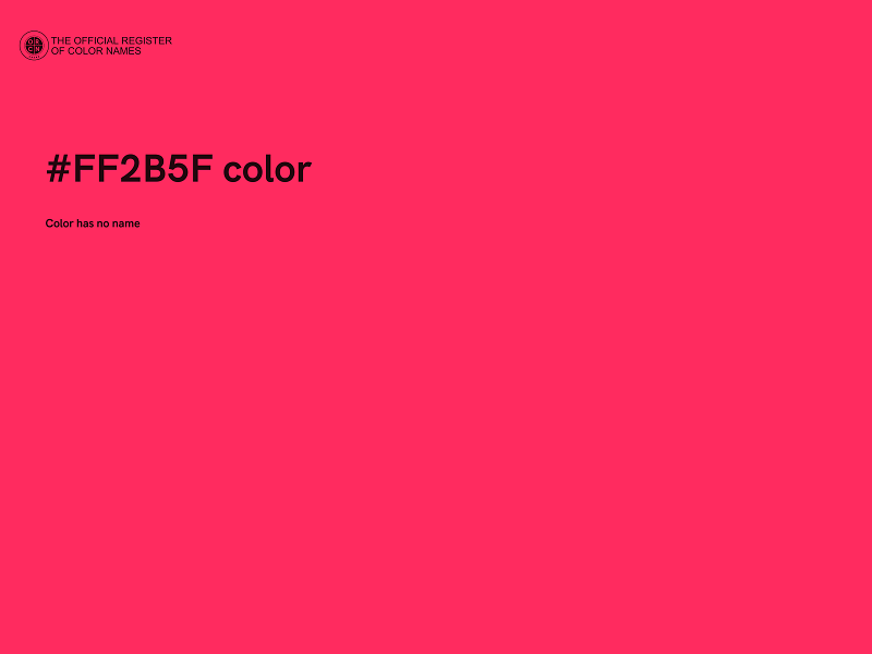 #FF2B5F color image