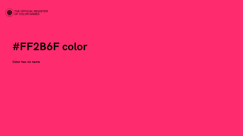 #FF2B6F color image