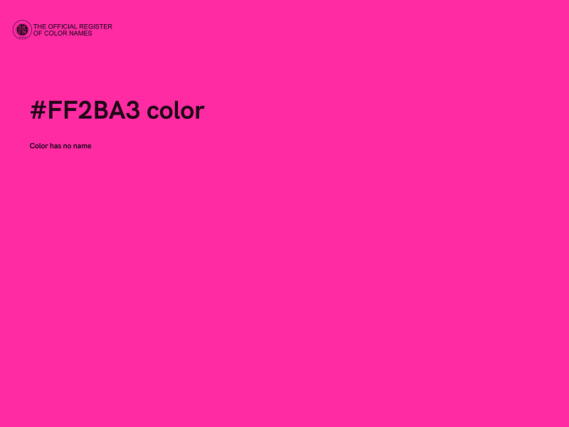 #FF2BA3 color image