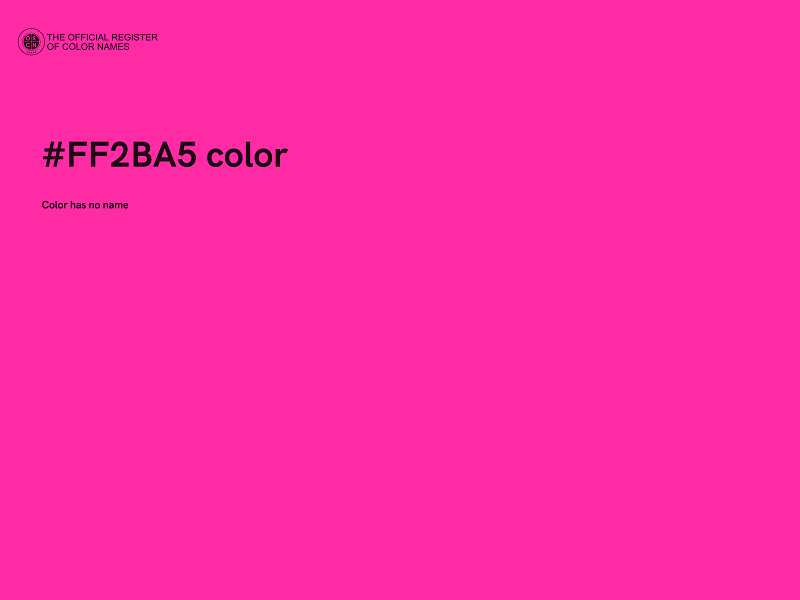 #FF2BA5 color image