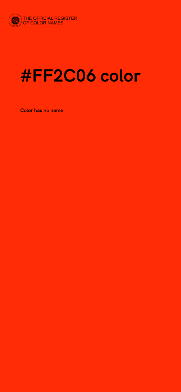 #FF2C06 color image