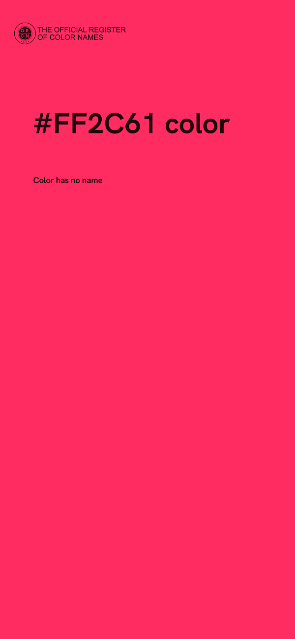 #FF2C61 color image