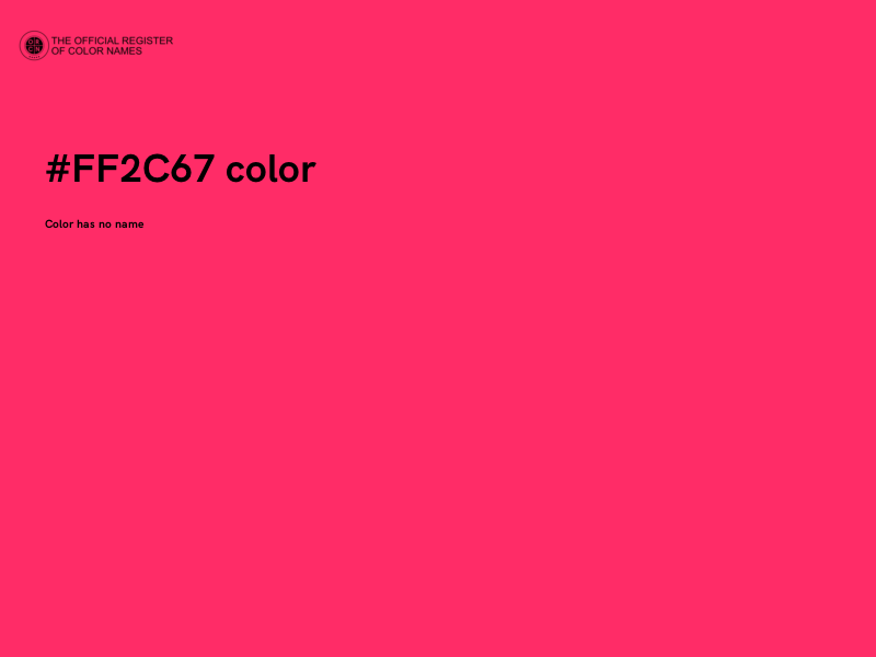 #FF2C67 color image