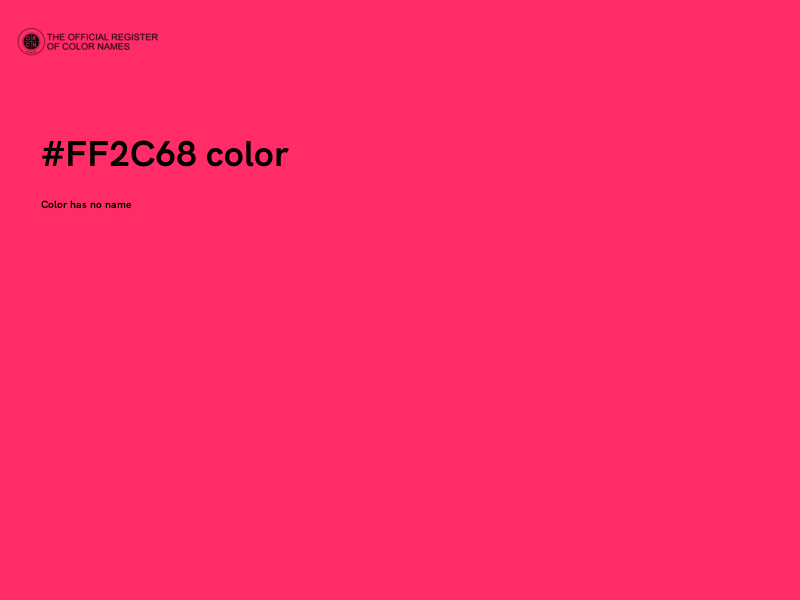 #FF2C68 color image