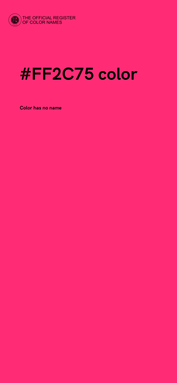 #FF2C75 color image