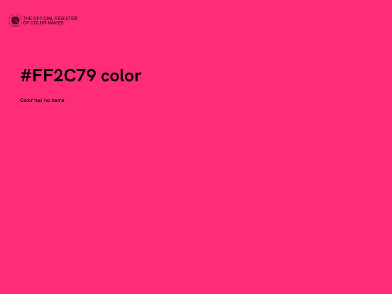 #FF2C79 color image