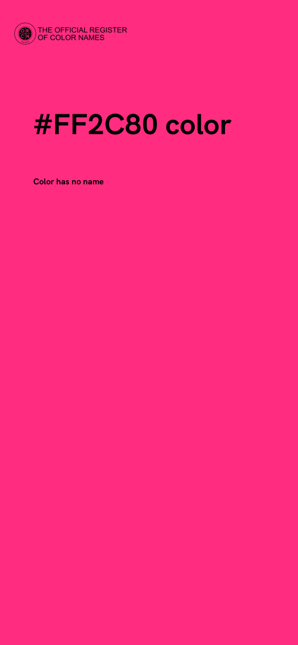 #FF2C80 color image