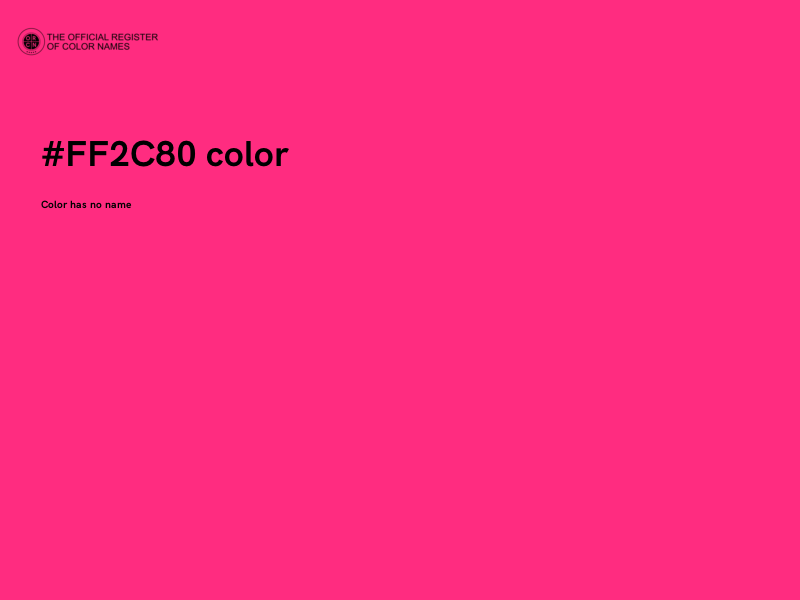 #FF2C80 color image