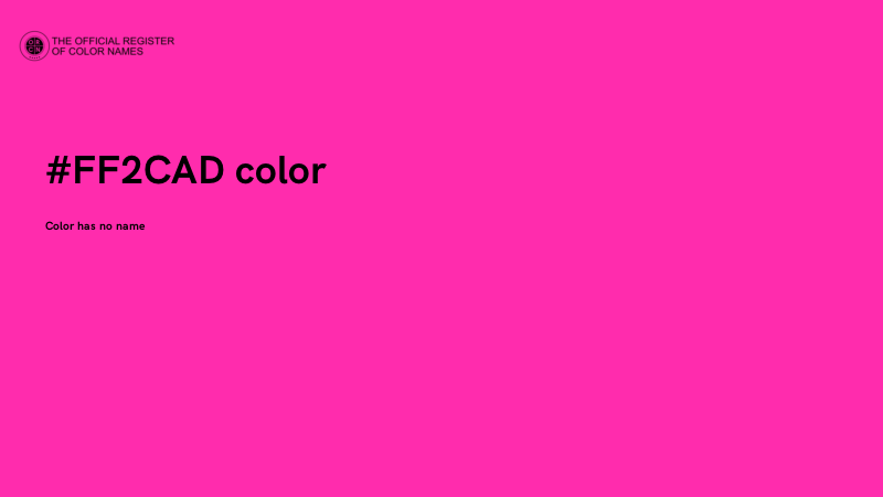 #FF2CAD color image