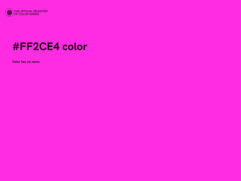 #FF2CE4 color image