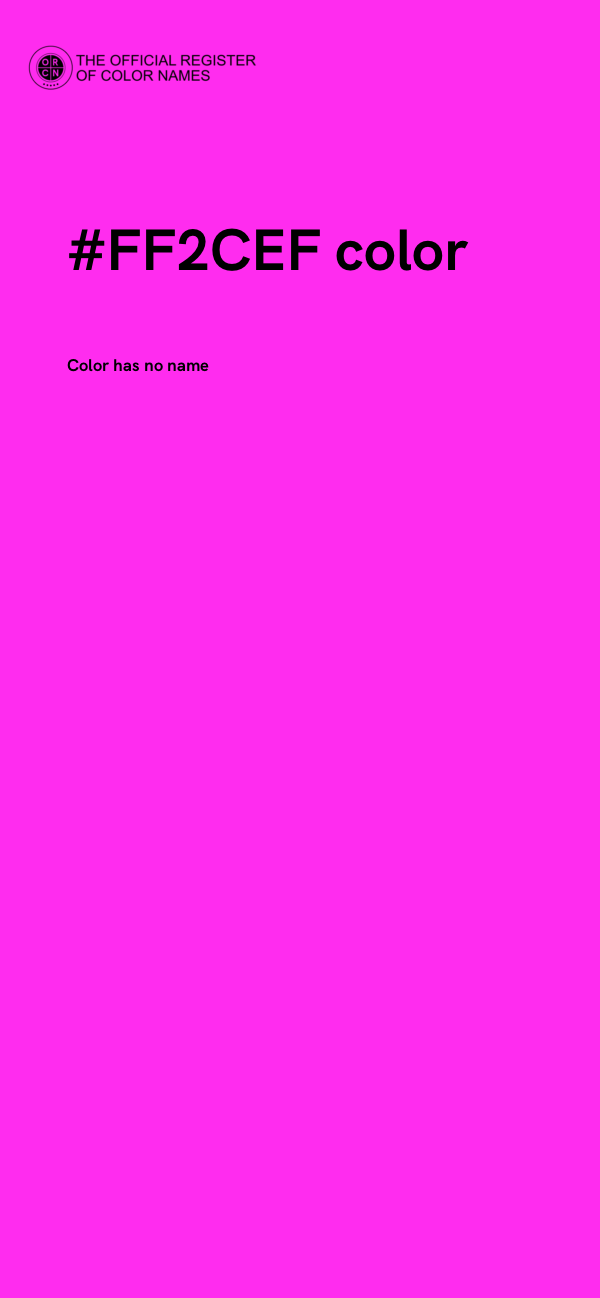 #FF2CEF color image