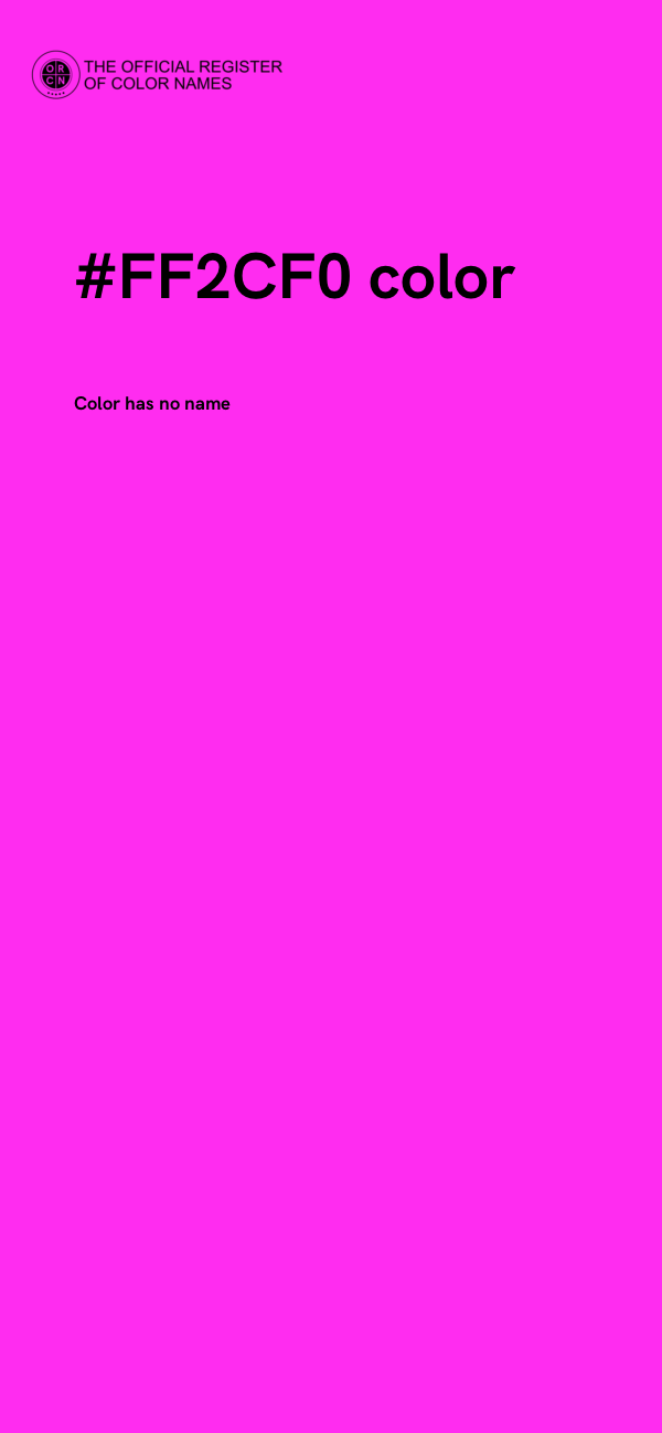 #FF2CF0 color image