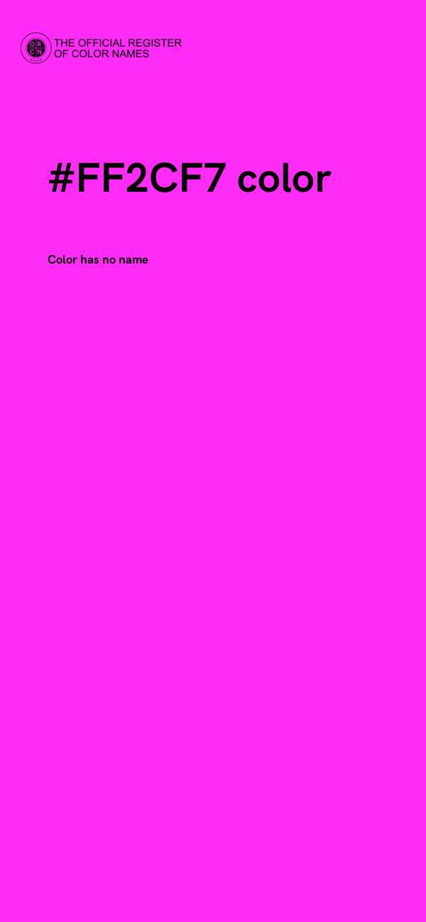 #FF2CF7 color image