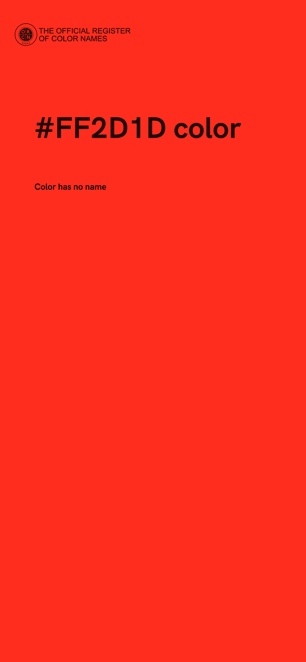 #FF2D1D color image