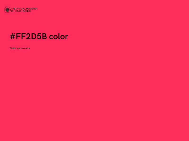 #FF2D5B color image