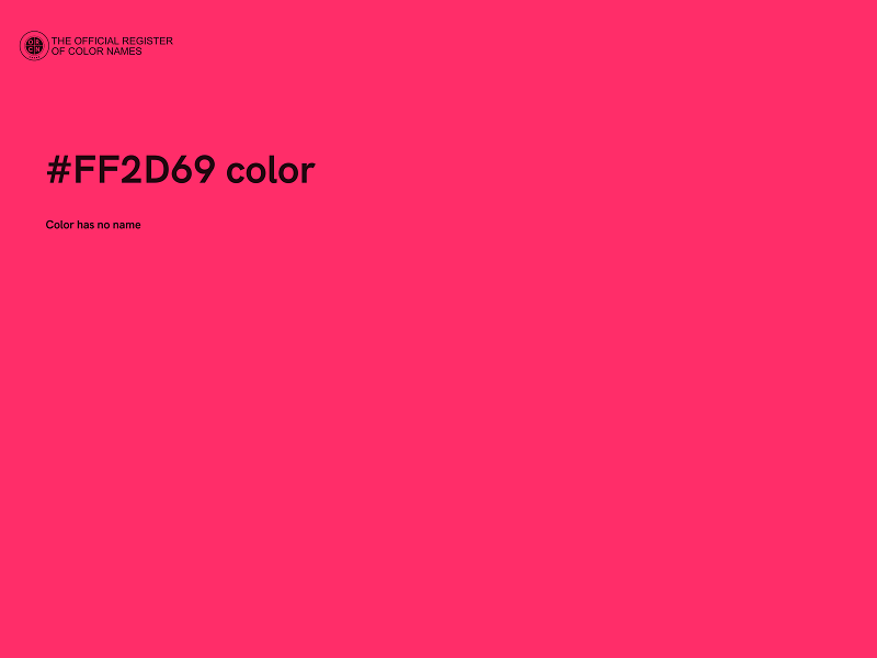 #FF2D69 color image