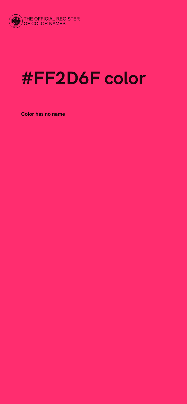 #FF2D6F color image