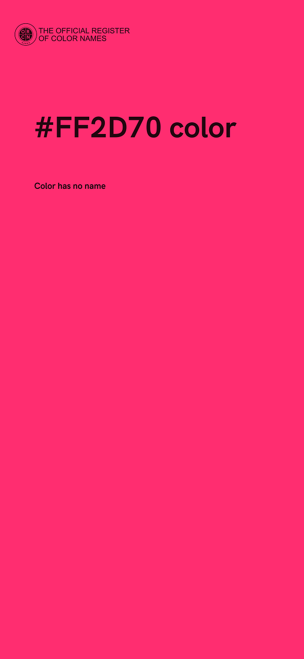 #FF2D70 color image