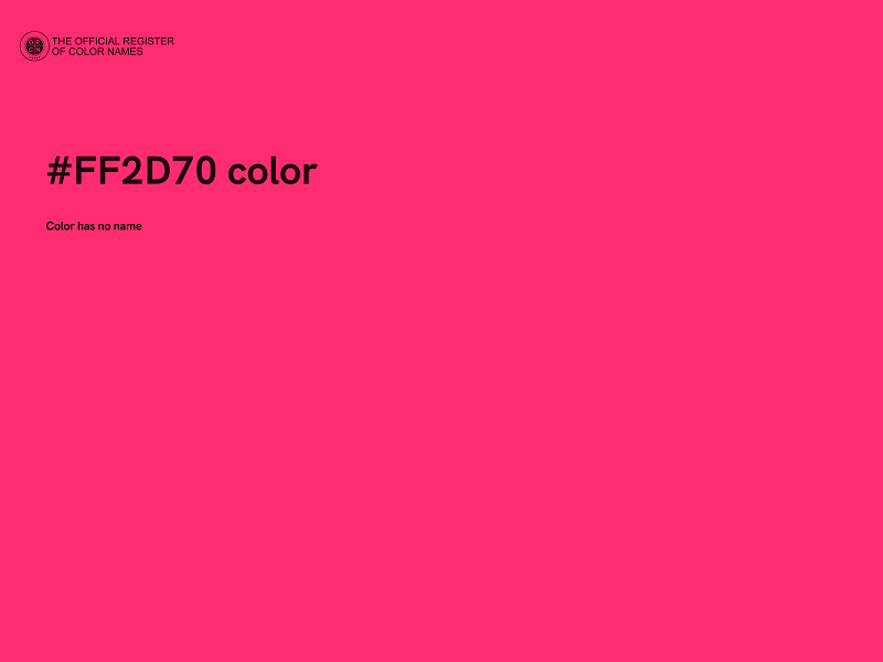 #FF2D70 color image