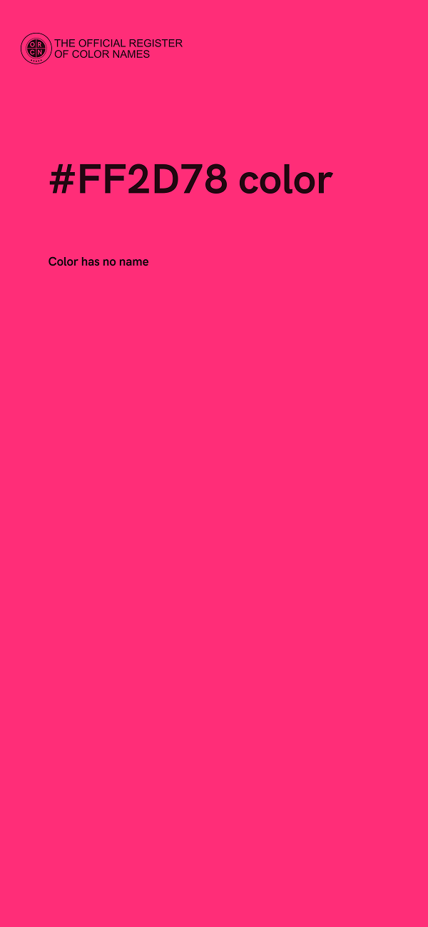 #FF2D78 color image