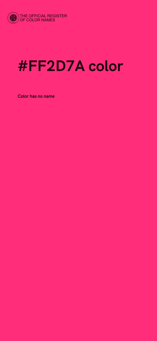 #FF2D7A color image