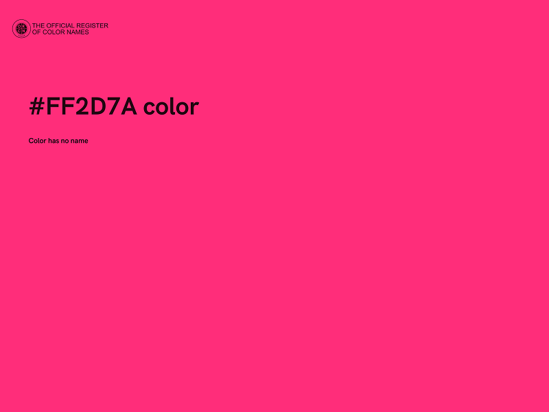 #FF2D7A color image