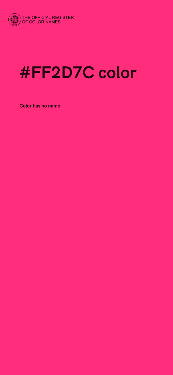 #FF2D7C color image