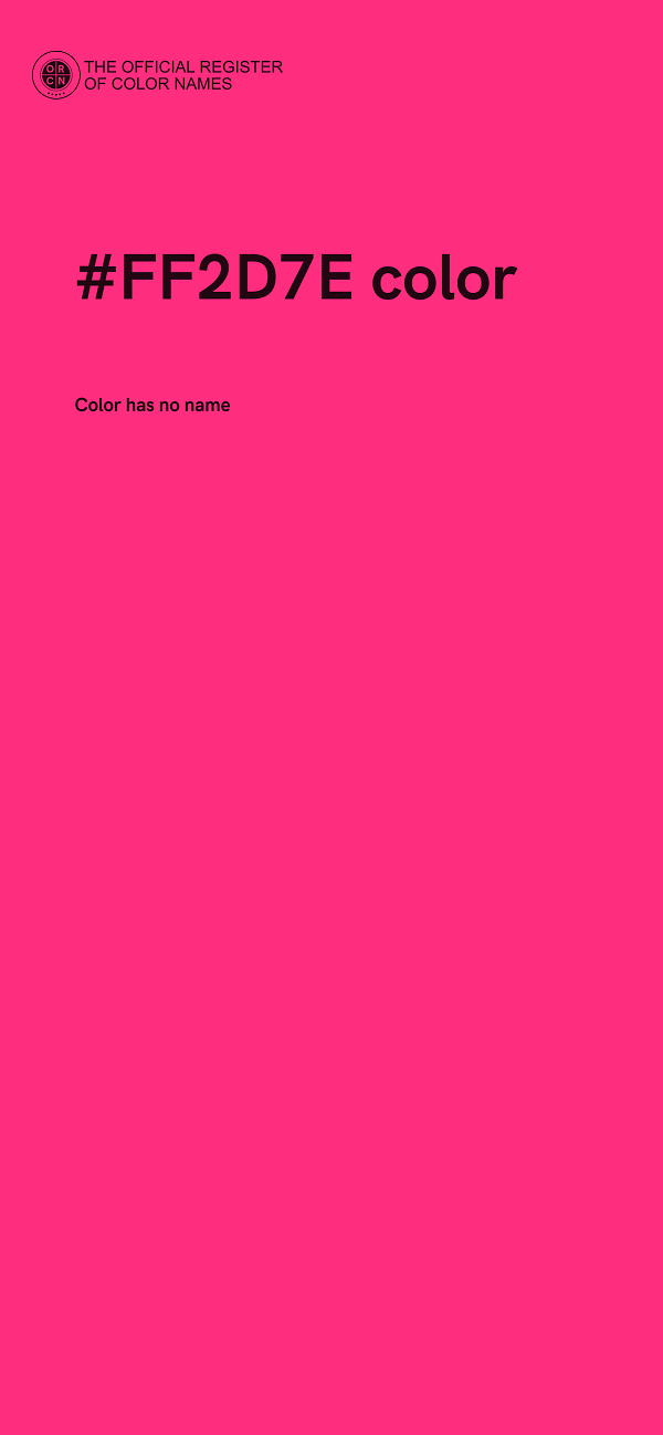 #FF2D7E color image