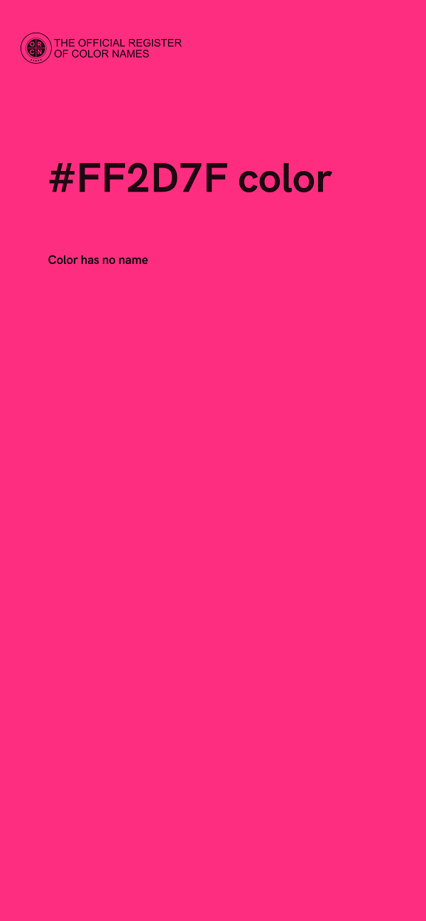 #FF2D7F color image