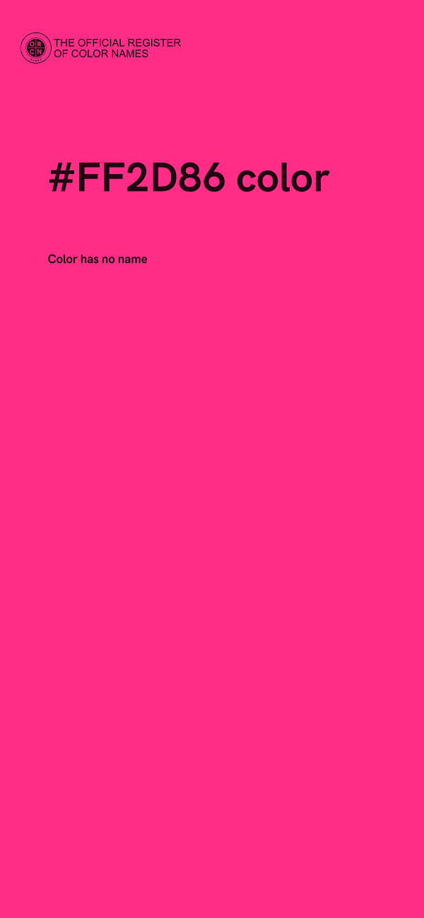 #FF2D86 color image