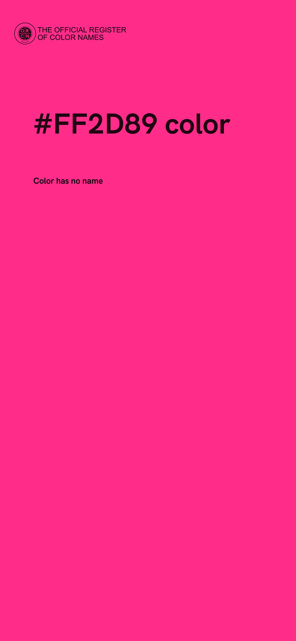 #FF2D89 color image