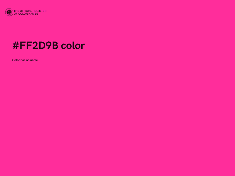 #FF2D9B color image