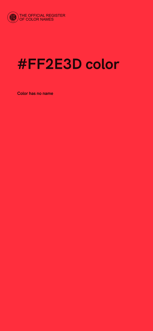 #FF2E3D color image