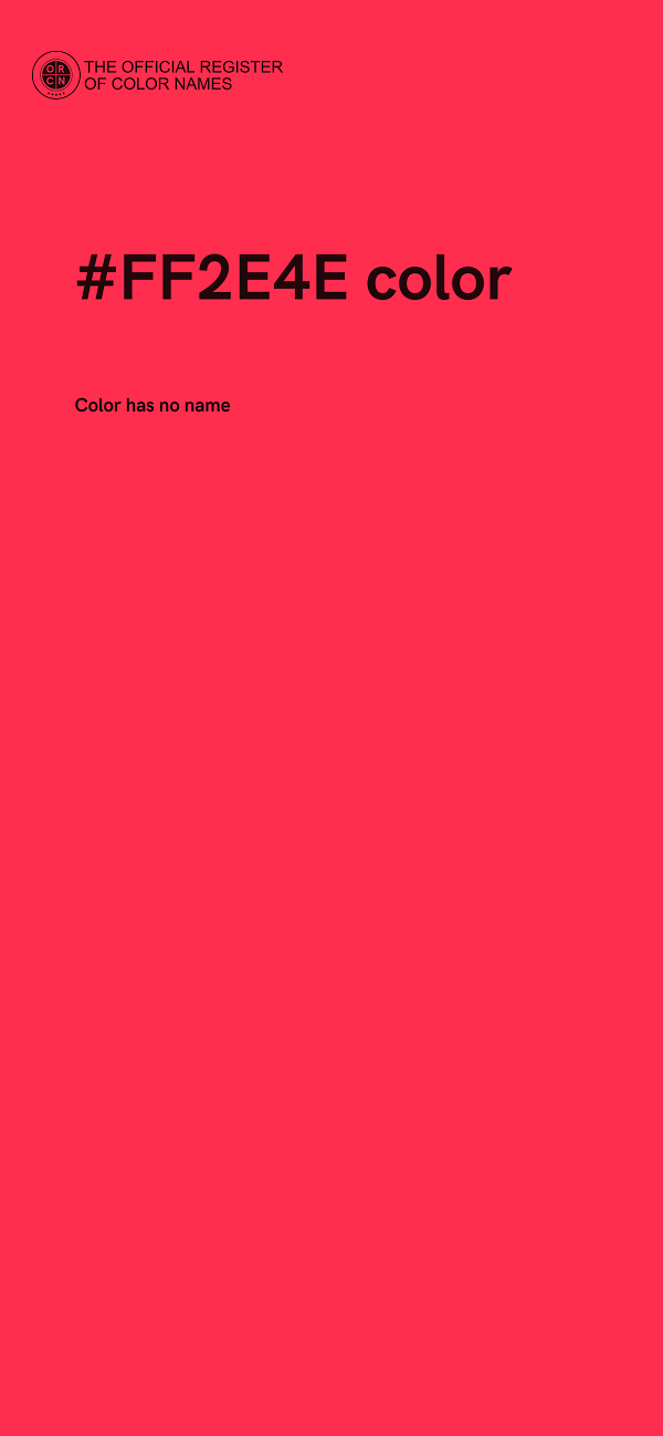 #FF2E4E color image